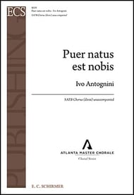 Puer Natus est Nobis SATB choral sheet music cover Thumbnail